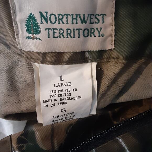 Vtg Northwest Territory Camouflage Cargo Pants Men's Size L Camo Large Hunting - Picture 4 of 10